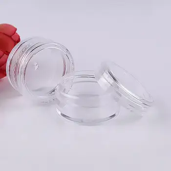 1tk 5g Kosmeetika Villitud Eraldi Koor Jar Plastikust Mini 5ml Tühi Konteiner Cot Väike Proovi Pudel Alam-villimist Viaal
