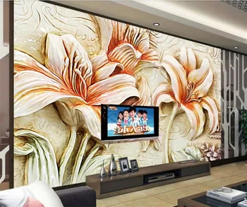 beibehang Custom foto fresko tapeet 3d reljeef lill müüri taustal seina-elutuba shopping mall taust seina-paber