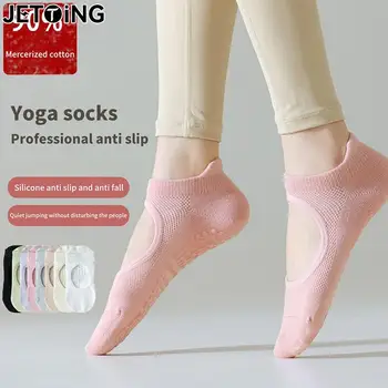 Naiste Kõrge Kvaliteedi Pilates Sokid Anti-Slip Hingav Backless Jooga Sokid Pahkluu Daamid Ballett Tantsu-Spordi Sokid Fitness Jõusaal