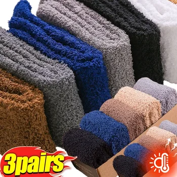 Talvel Soe Meeste Fuzzy Sokid Paks Coral Fliis Naistele Sokk Tahke Aine, Pehme, Hingav Palus Kodus Magab Siseruumides Põranda Rätik Socken